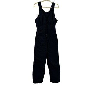 Hermans Vintage Black Womens Insulated Snow Bibs With Adjustable Straps Size M